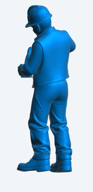 M98 Model Figure Construction Worker – Tea Break Unpainted