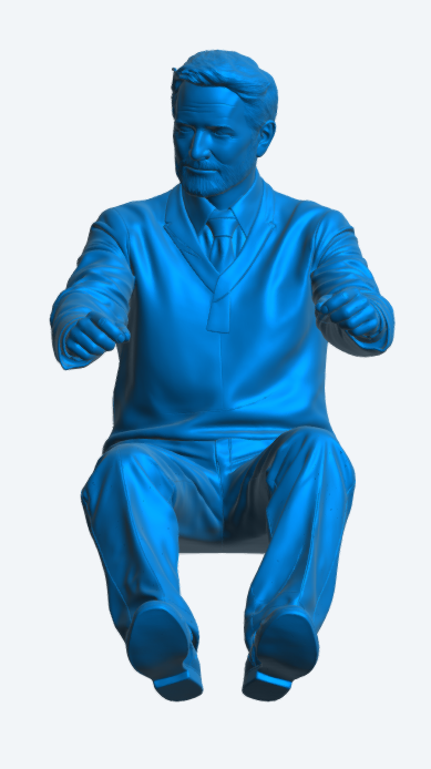 C10 Bus or Casual Driver Figure – Shirt, Tie and Sweater Unpainted