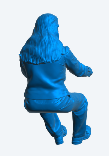 C9 Female Bus or Chauffeur Driver Figure – Uniformed Unpainted