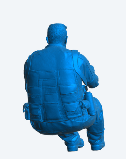 C15 Modern Police Officer Driver Figure – Tactical Gear Unpainted