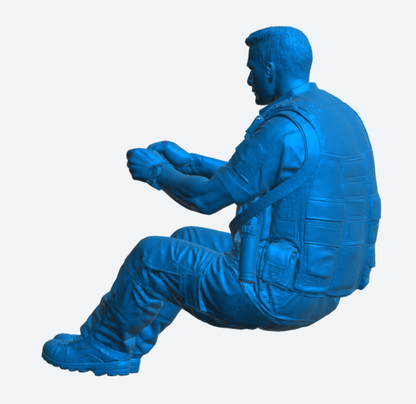 C15 Modern Police Officer Driver Figure – Tactical Gear Unpainted
