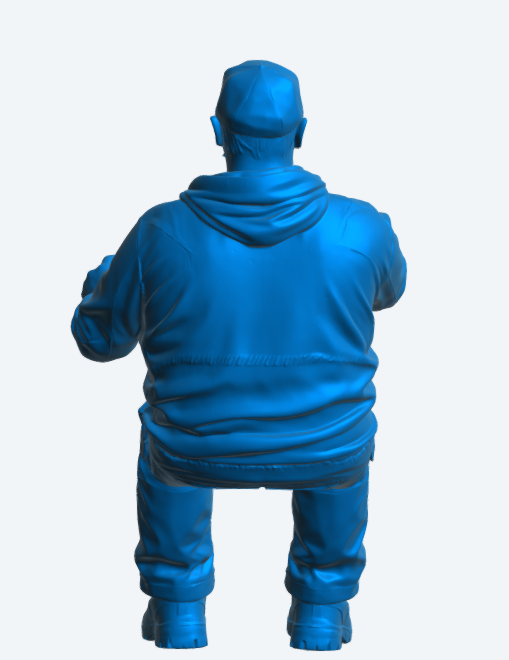 C22 Freizeit-Arbeitskleidung-Fahrerfigur – Hoodie und Cap Unlackiert