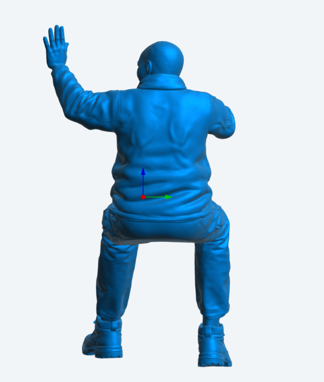 C28 Fahrerfigur – Winkende Pose, Warnschutzkleidung Unbemalt