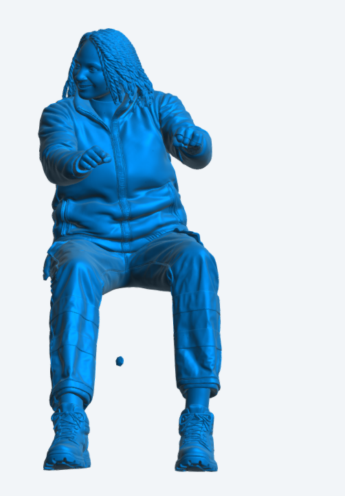 C27B Female Commercial Driver Figure – High Visibility Workwear, RHD Version Unpainted