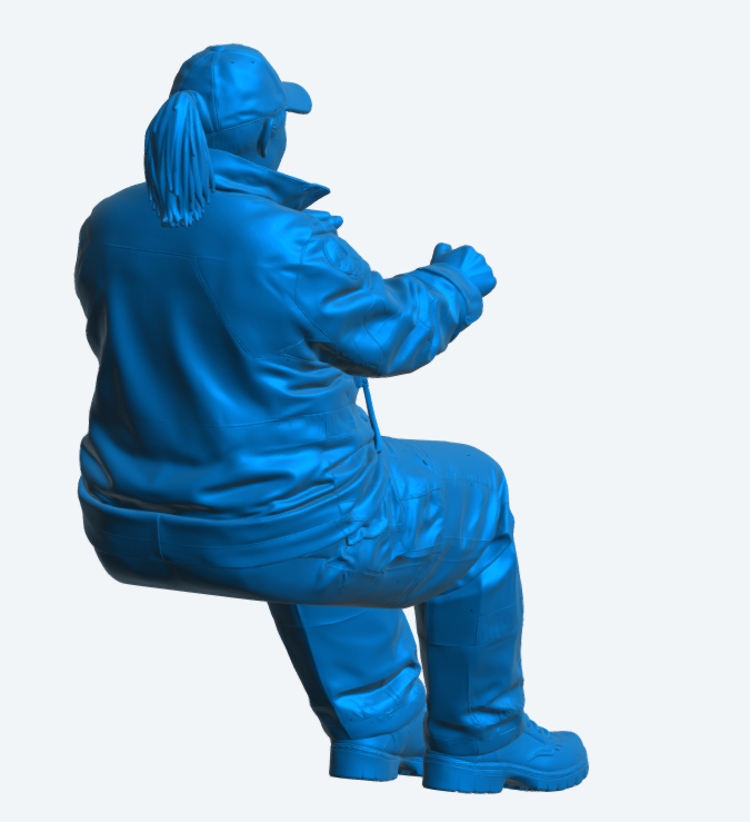 C24 Weibliche Sanitäterin / Rettungswagenfahrerin Figur – Notfalluniform Unbemalt