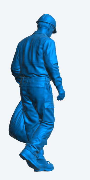M105 – Refuse Worker Carrying Sack Unpainted