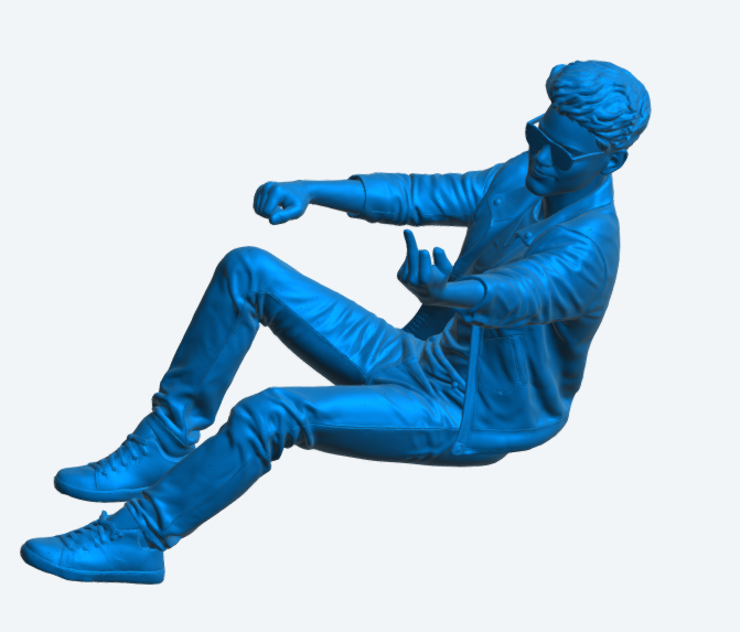 C4 Young Trendy Car Driver Figure – Gesture Out of Window Unpainted