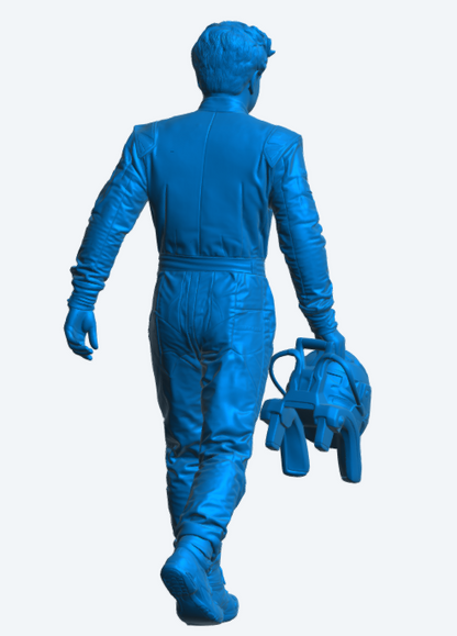 C31 WEC GT Race Driver – Helmet Carry Pose Unpainted