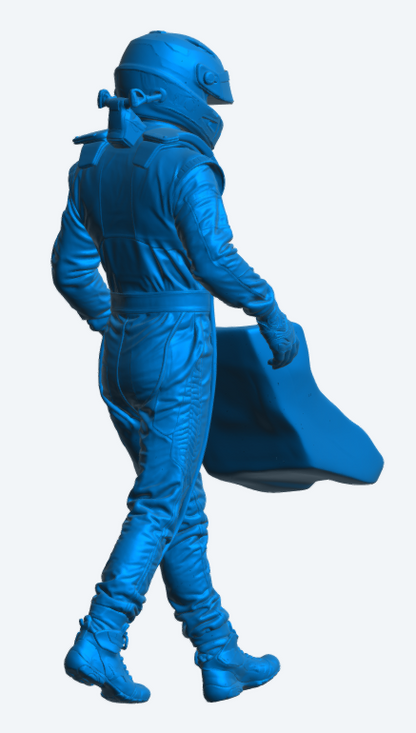 C32 WEC GT Race Driver – Helmeted Driver Carrying Seat Insert Unpainted