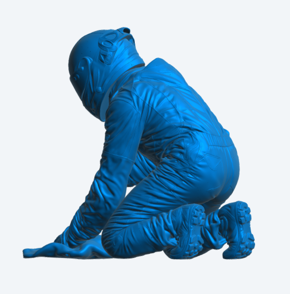 C37 WEC GT Pit Crew – Windscreen Cleaning Technician Kneeling Pose Unpainted