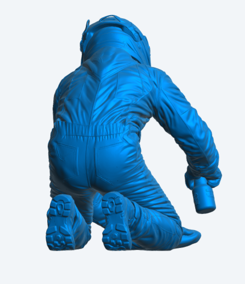 C37 WEC GT Pit Crew – Windscreen Cleaning Technician Kneeling Pose Unpainted