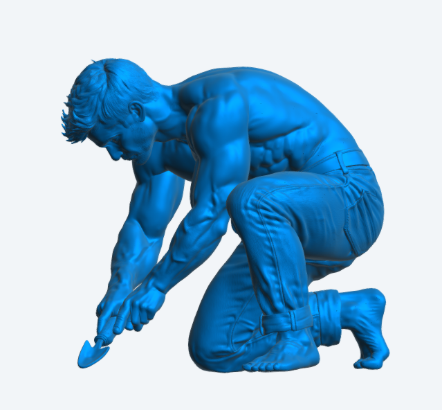 M108 Gardner Figure – Groundsman at Work Unpainted