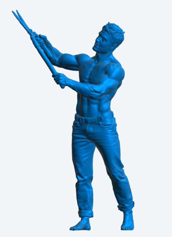 M110 Gardner Figure – Hedge Trimming Groundsman Unpainted