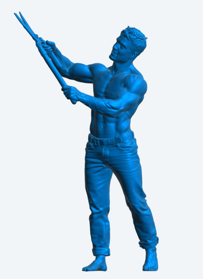 M110 Gardner Figure – Hedge Trimming Groundsman Unpainted