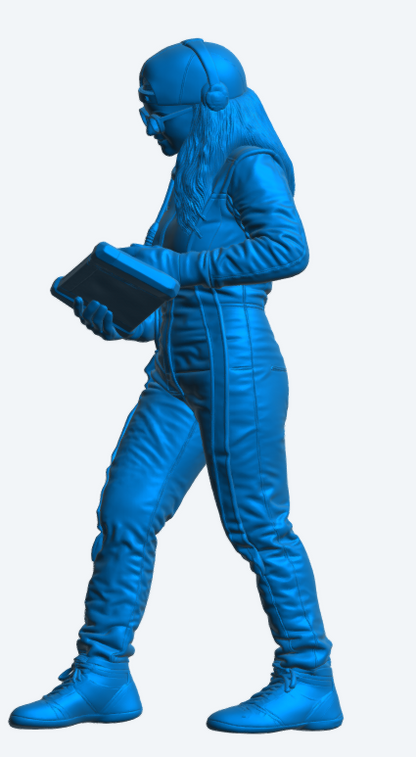 C30 WEC GT Race Engineer – Tablet Data Analyst Figure Unpainted