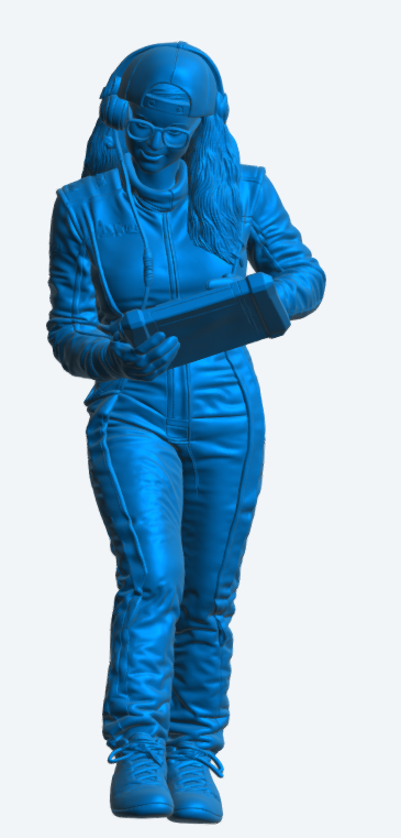 C30 WEC GT Race Engineer – Tablet Data Analyst Figure Unpainted