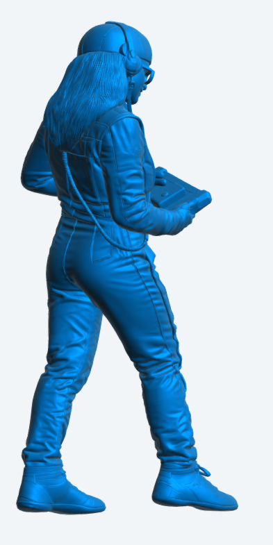 C30 WEC GT Race Engineer – Tablet Data Analyst Figure Unpainted