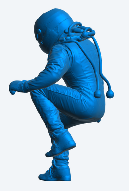 C38 WEC GT Race Driver – Climbing Into Car Pose Unpainted
