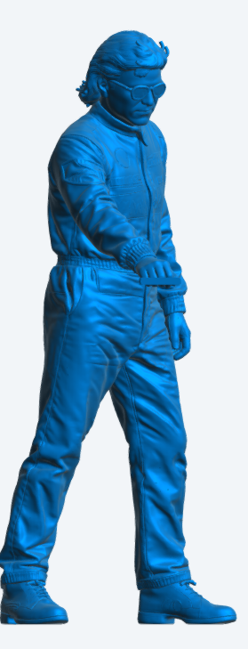 C49 1980s Rally & Race Driver – Door Opening Pose, Unpainted