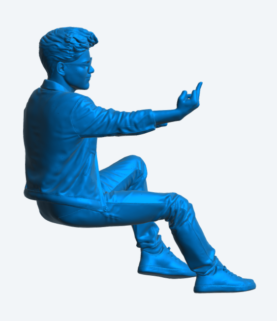 C4B Young Trendy Car Driver Figure – RHD Version, Gesture Out of Window Unpainted