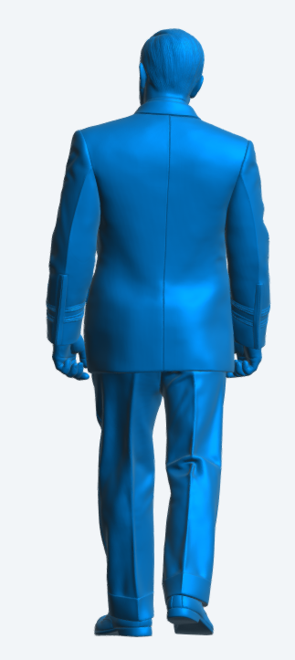 N51 Scale Model Figure – 1960’s Naval Commander “Bond” Walking (Unpainted)