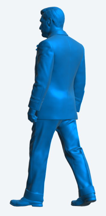 N51 Scale Model Figure – 1960’s Naval Commander “Bond” Walking (Unpainted)