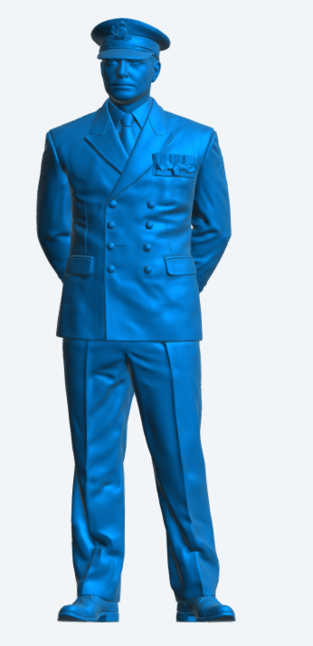 N53 Scale Model Figure – Naval Petty Officer at Ease (Unpainted)