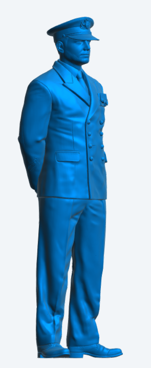 N53 Scale Model Figure – Naval Petty Officer at Ease (Unpainted)