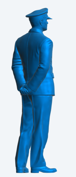 N53 Scale Model Figure – Naval Petty Officer at Ease (Unpainted)