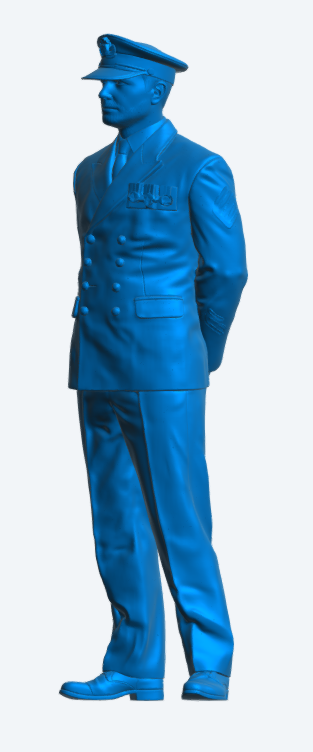 N53 Scale Model Figure – Naval Petty Officer at Ease (Unpainted)