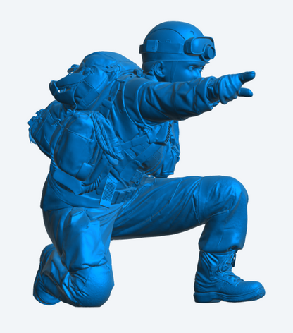 EMS43 Female SAR Dog Handler – Search & Rescue Figure Unpainted