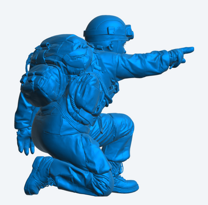 EMS43 Female SAR Dog Handler – Search & Rescue Figure Unpainted