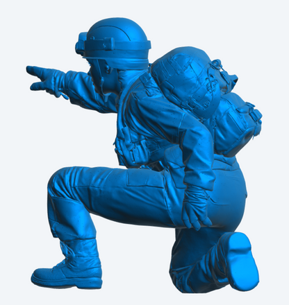 EMS43 Female SAR Dog Handler – Search & Rescue Figure Unpainted