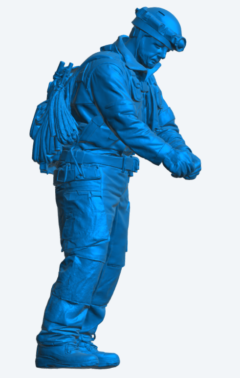 EMS46 Mountain Rescue Technician – High-Altitude Response Figure Unpainted