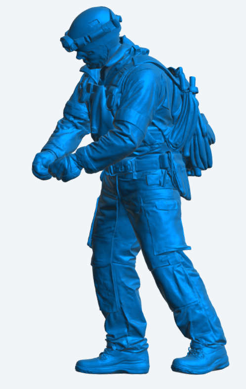 EMS46 Mountain Rescue Technician – High-Altitude Response Figure Unpainted