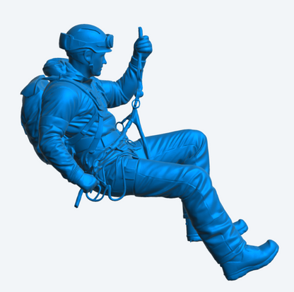 EMS48 Abseiling Rescue Technician – Suspended Rope Figure Unpainted
