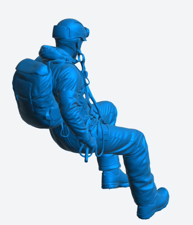 EMS48 Abseiling Rescue Technician – Suspended Rope Figure Unpainted