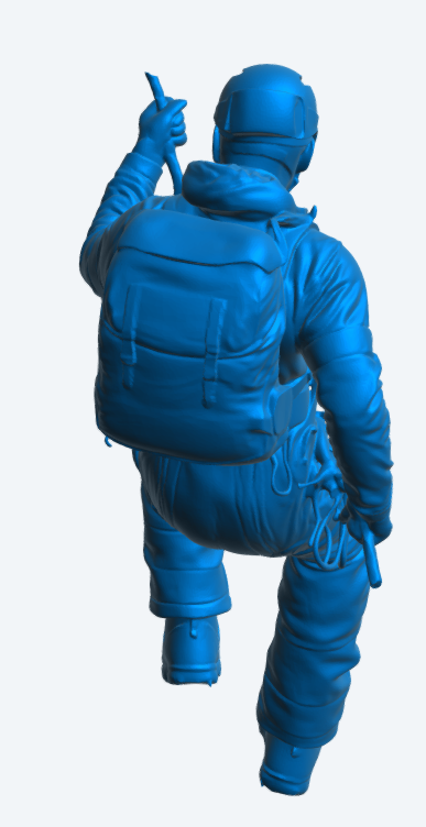 EMS48 Abseiling Rescue Technician – Suspended Rope Figure Unpainted