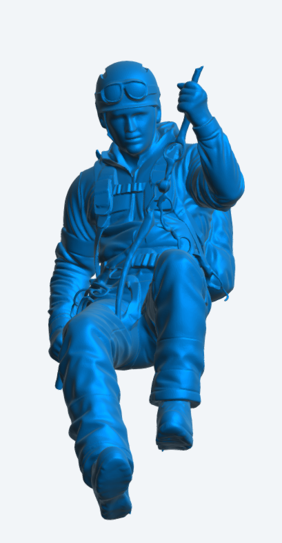 EMS48 Abseiling Rescue Technician – Suspended Rope Figure Unpainted