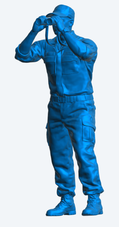 N42 – Modern Naval Crew – Binocular Watch Unpainted Multi-Scale Model