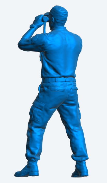 N42 – Modern Naval Crew – Binocular Watch Unpainted Multi-Scale Model