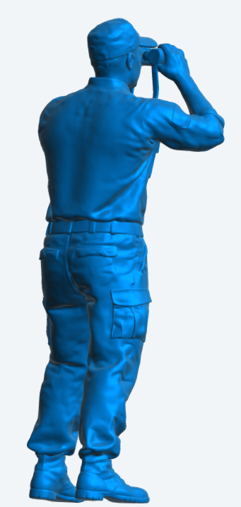 N42 – Modern Naval Crew – Binocular Watch Unpainted Multi-Scale Model