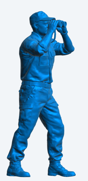 N42 – Modern Naval Crew – Binocular Watch Unpainted Multi-Scale Model