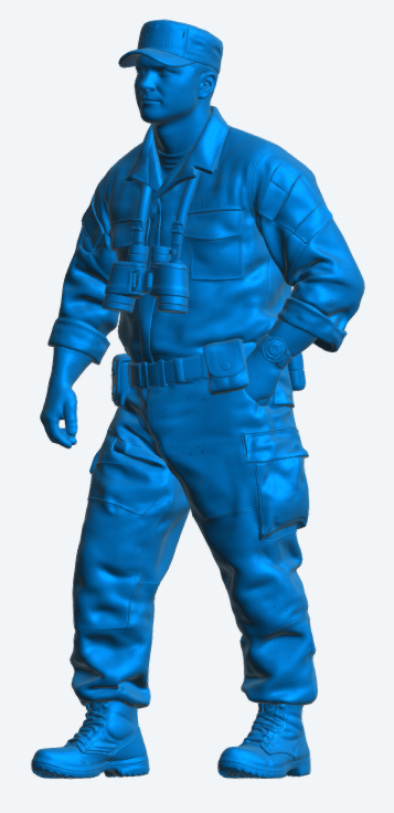 N45 Scale Model Figure – Naval Crewman with Binoculars (Unpainted)