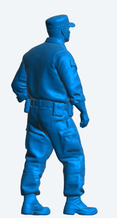 N45 Scale Model Figure – Naval Crewman with Binoculars (Unpainted)