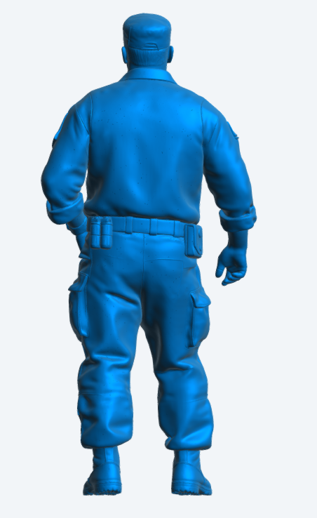 N45 Scale Model Figure – Naval Crewman with Binoculars (Unpainted)