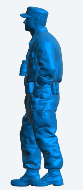 N45 Scale Model Figure – Naval Crewman with Binoculars (Unpainted)