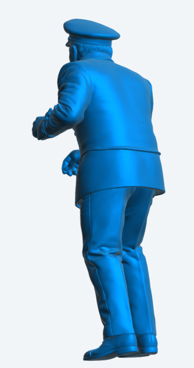 N57 Scale Model Figure – WWII Naval Officer Using Compass The Cruel Sea Unpainted