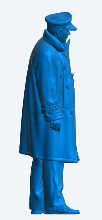 N58 Scale Model Figure – WWII Naval Commander “Erikson”  The Cruel Sea Unpainted)