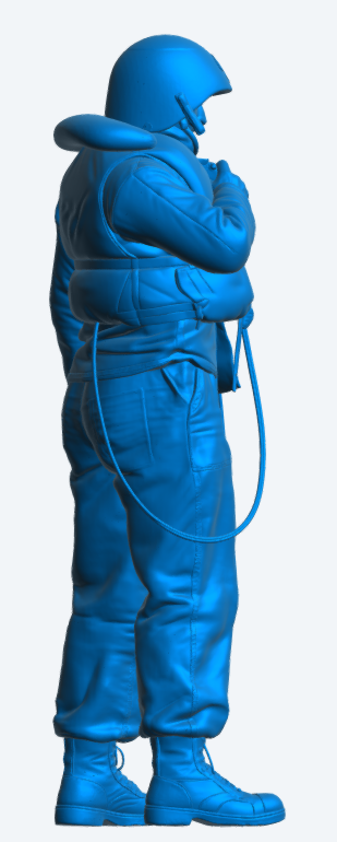 N61 Scale Model Figure – US Navy Deck Talker with Mk2 Helmet Unpainted